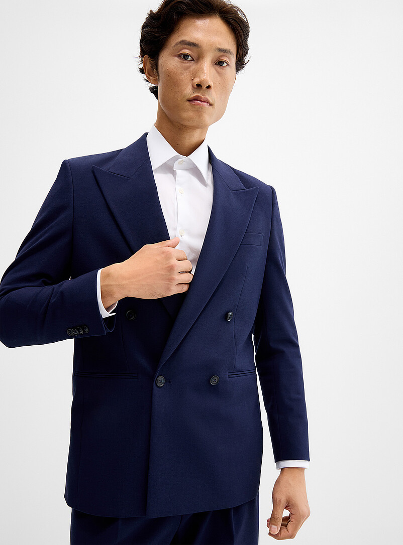 Minimalist Double-Breasted Suit Jacket Antwerp Fit - Relaxed
