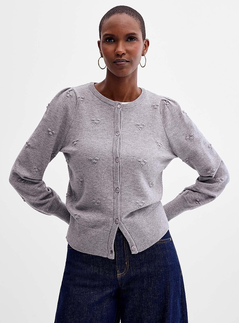 Openwork hearts cardigan product image (primary)