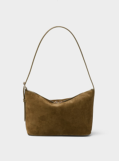 Vera khaki green suede shoulder bag | A.P.C. | | Simons