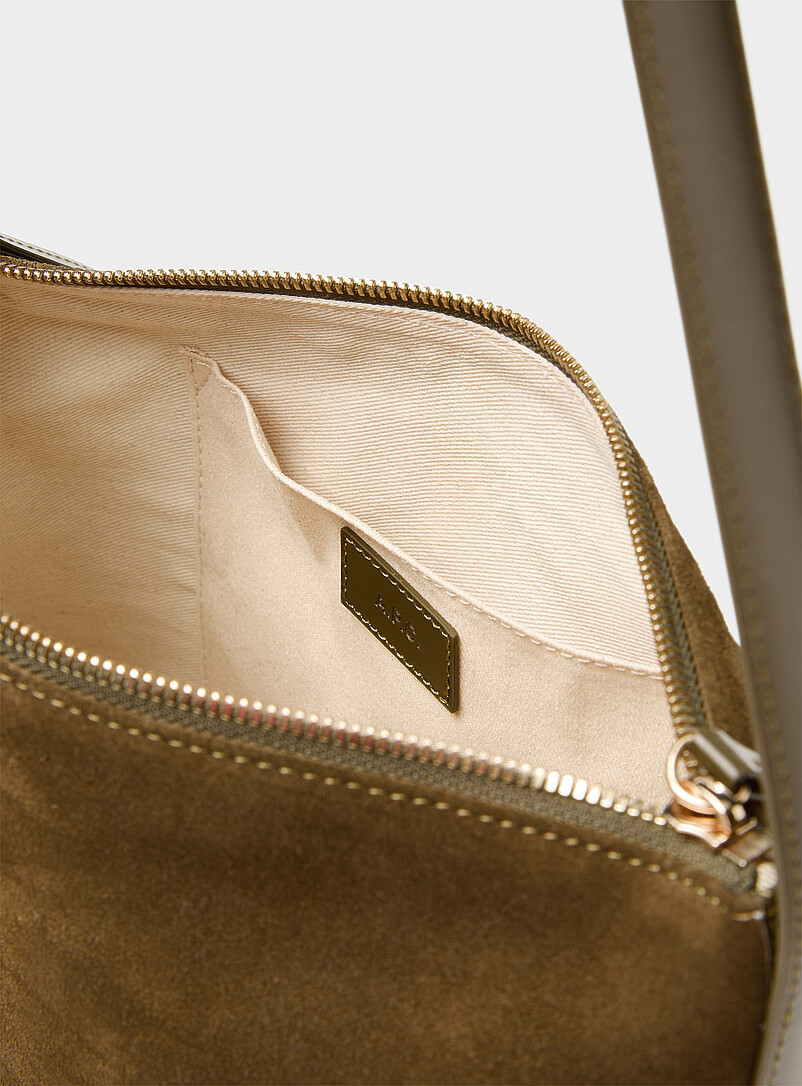 Vera khaki green suede shoulder bag | A.P.C. | | Simons