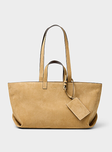 Vera sable suede tote bag