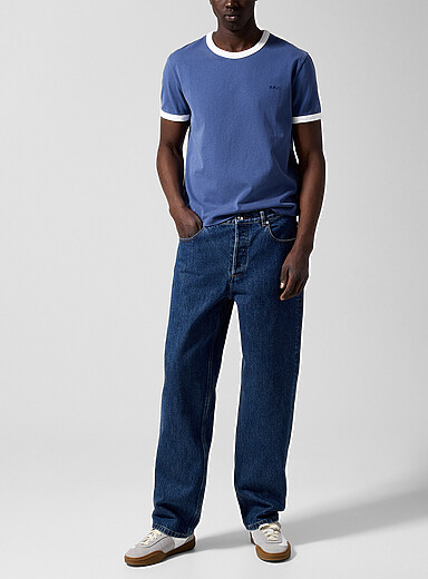 A.P.C.: Le jean Fairfax indigo d&eacute;lav&eacute; Unisexe Bleu pour homme