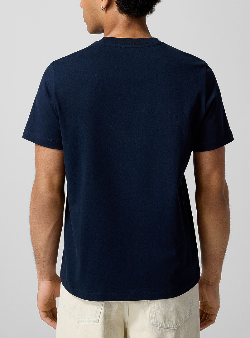 A.P.C. Patterned Blue Rue Madame organic cotton T-shirt Unisex for men