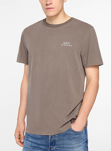 A.P.C.: Le t-shirt Rue Madame Unisexe Taupe pour homme