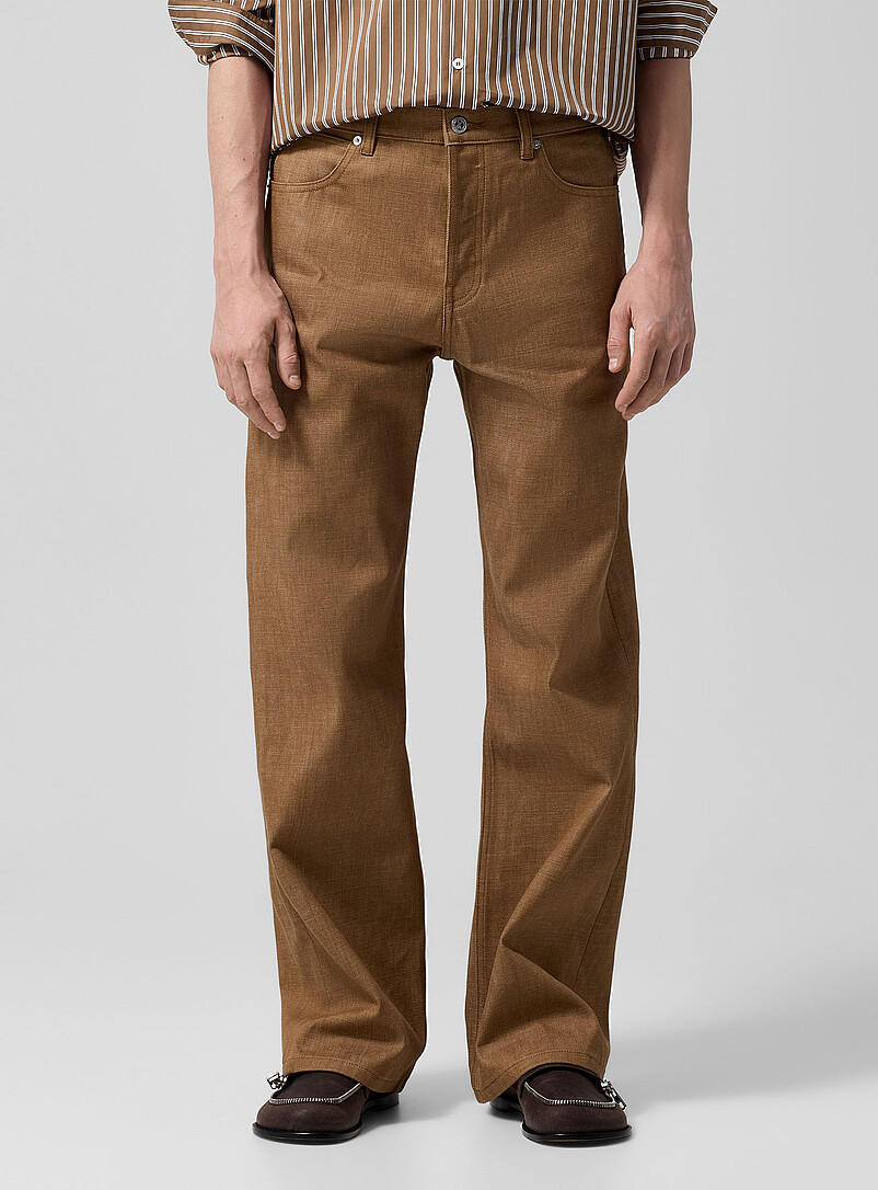 Arno glossy brown straight jean product image 2