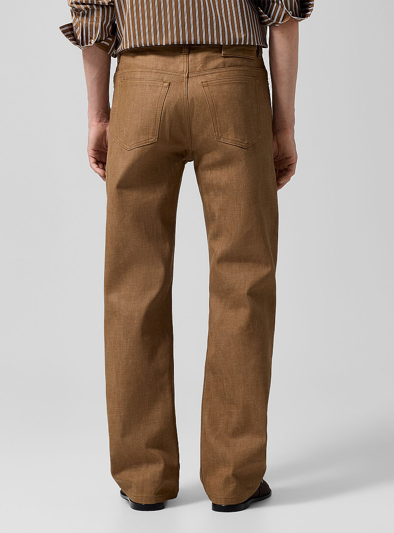 Arno glossy brown straight jean product image 3