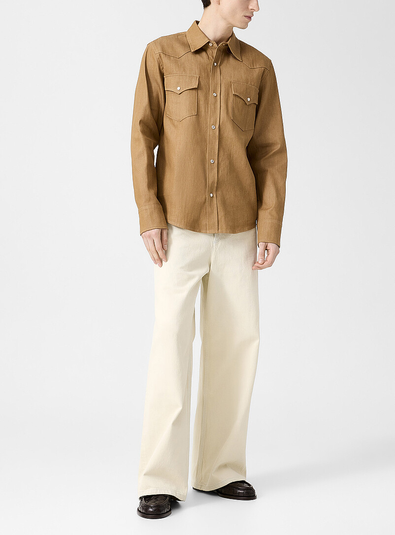 Clyde Whitewashed Wide-Leg Jean