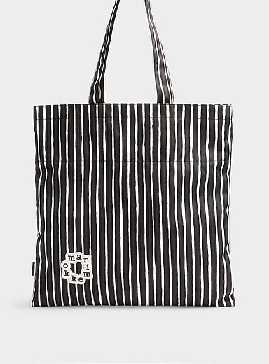 Le cabas Metka Piccolo noir et blanc