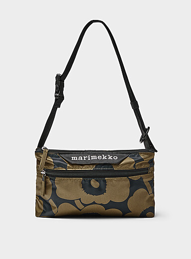 Neat Unikko khaki and navy blue small crossbody bag