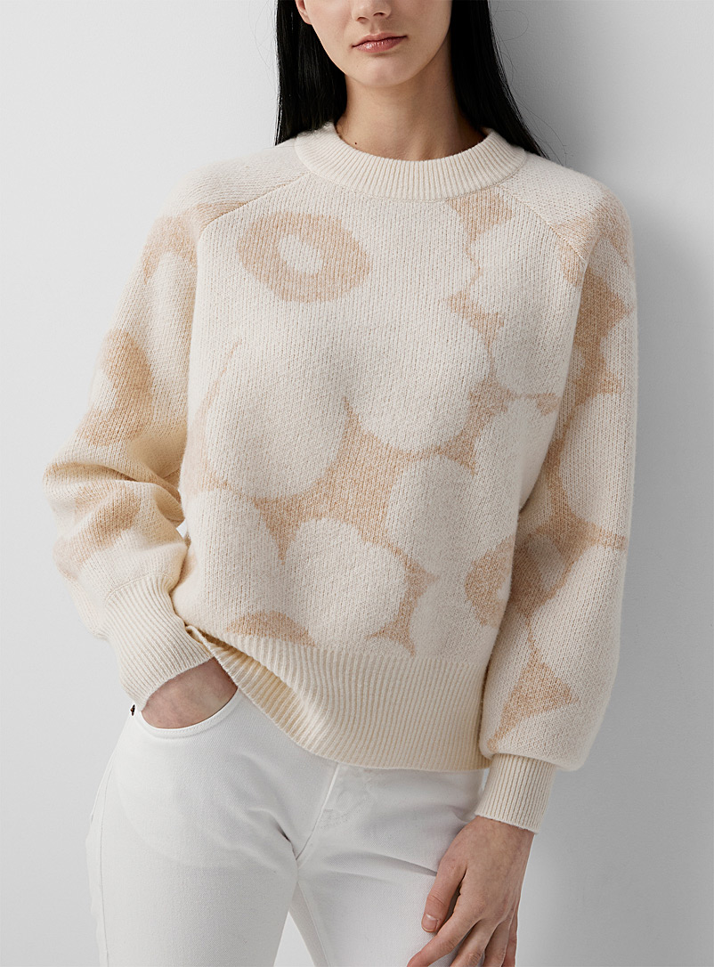 Marimekko Ivory White Kietoa Unikko pullover for women