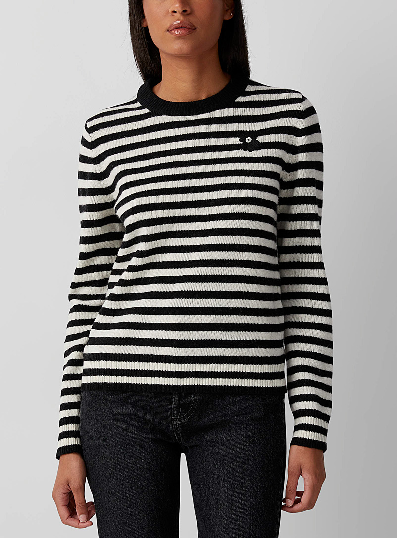 Marimekko Black and White Silfa Tasaraita sweater for women