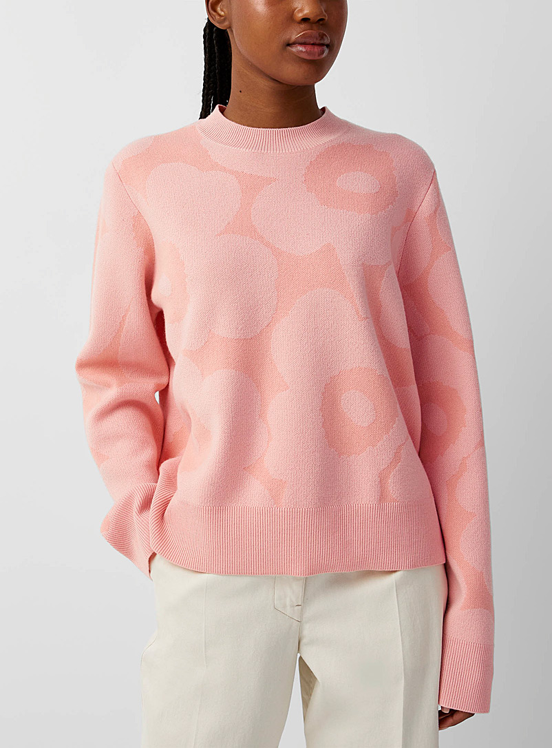Marimekko Dusky Pink Kalotti Unikko sweater for women