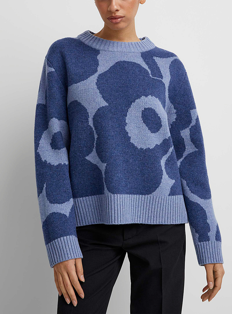 Marimekko Baby Blue Arkki Heijastus sweater for women