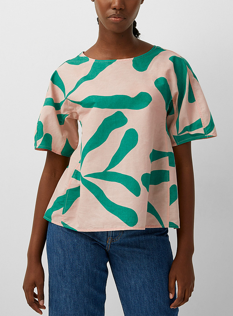 Marimekko Peach Alfhilda Floretti shirt for women