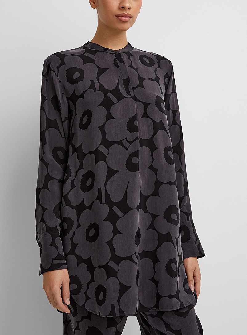 Marimekko Patterned Grey Hurmaava Unikko shirt for women