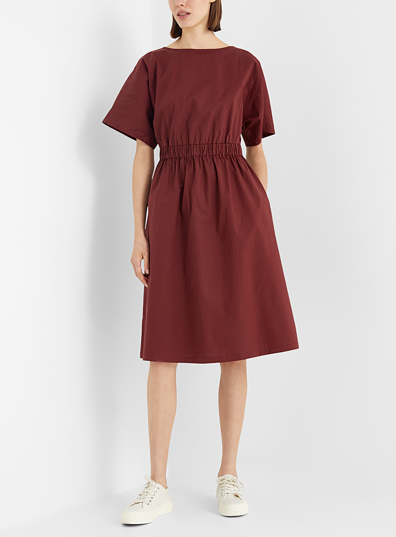 Marimekko: La robe Siloinen Solid Rouge foncé-vin-rubis pour femme
