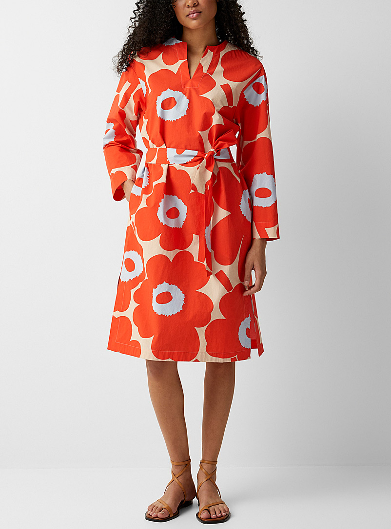 Marimekko Orange Sarja Unikko dress for women