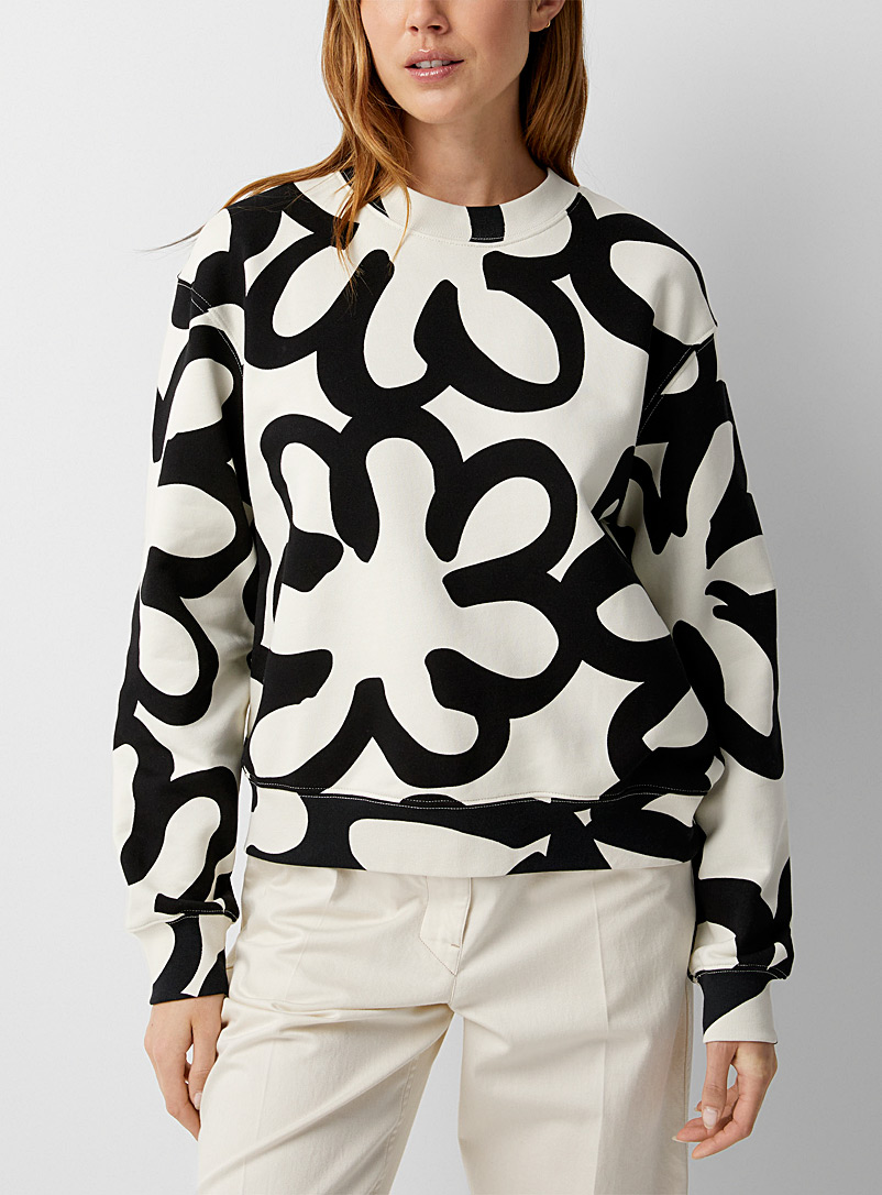 Marimekko Patterned White Leiot College Jättikukka sweatshirt for women