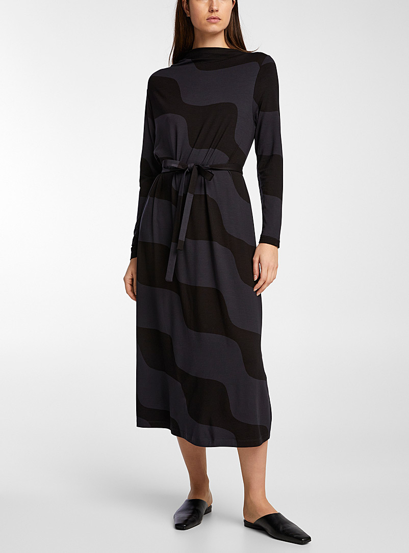 Marimekko Black Rombi Taifuuni dress for women