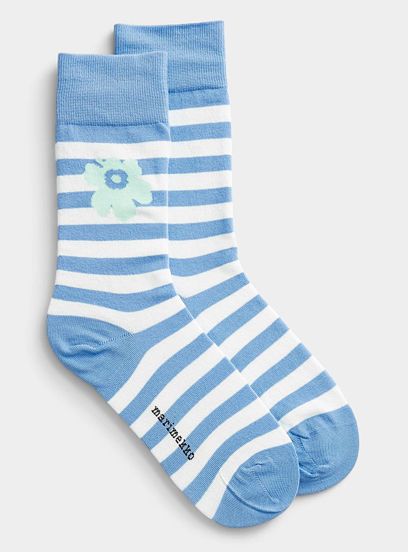 Marimekko Assorted Unikko striped socks for women