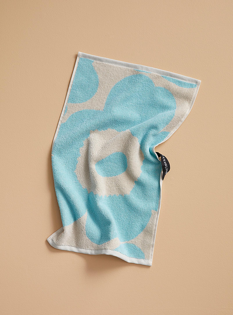 Marimekko Baby Blue Unikko blue guest towel for women