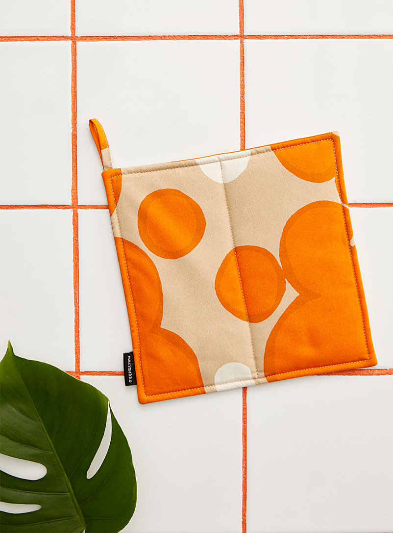 Marimekko Orange Keidas pot holder for women