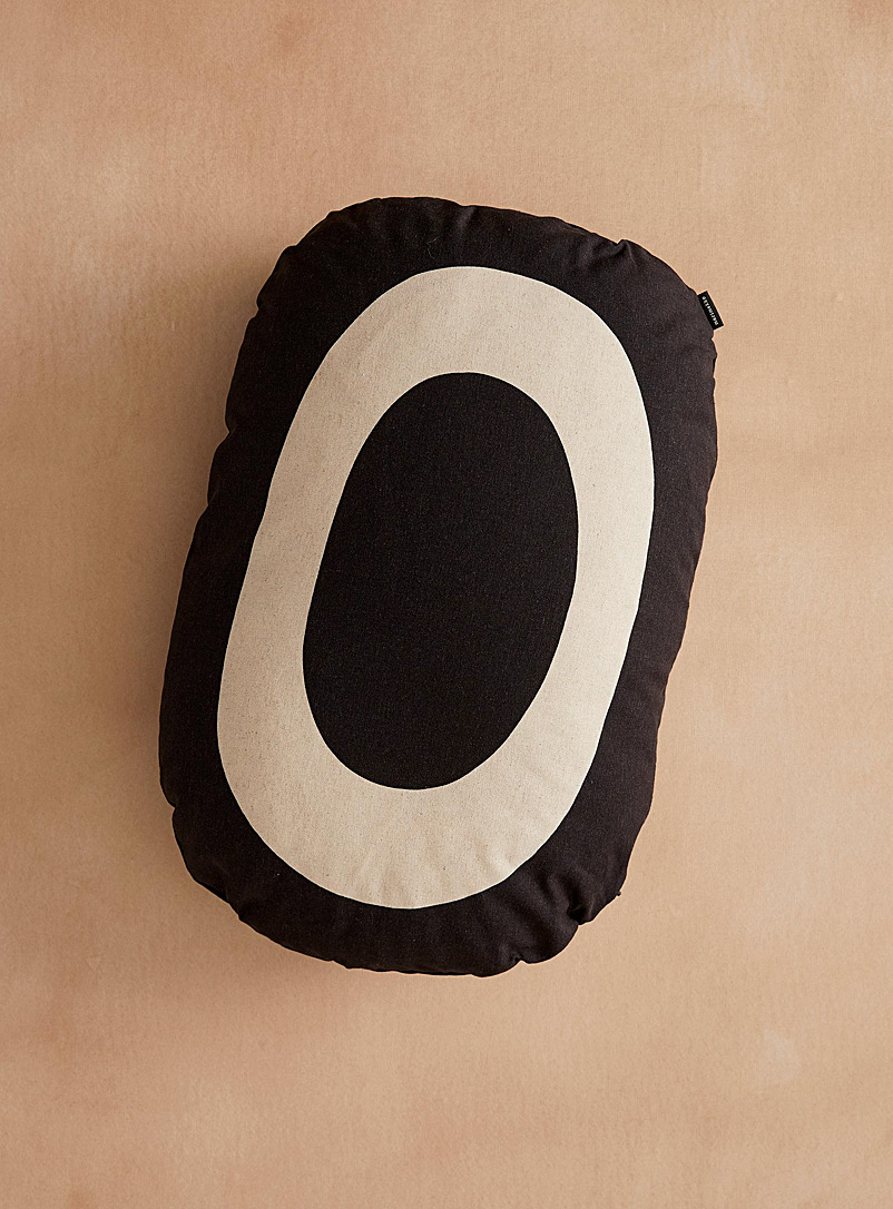 Marimekko Black and White Melooni black cushion for women