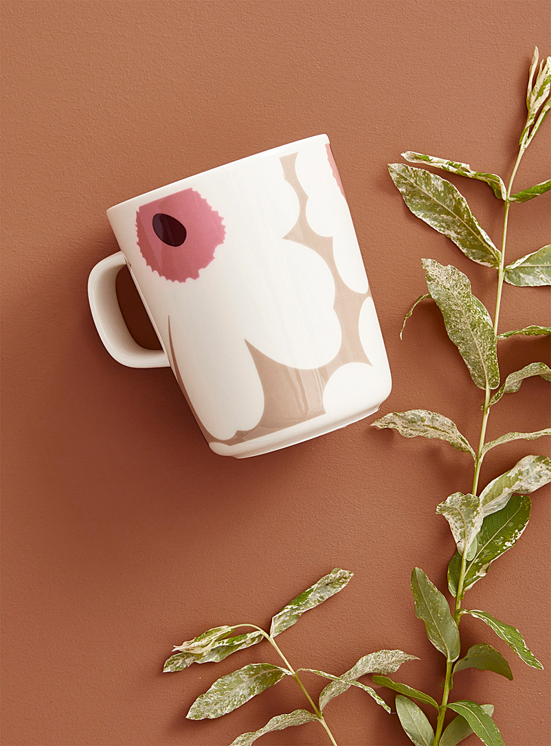 Marimekko Pink Oiva Unikko neutral mug for women