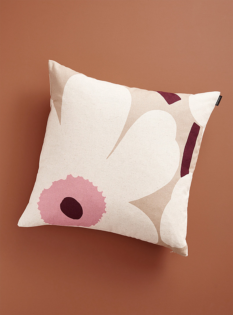 Marimekko Pink Unikko neutral cushion cover for women
