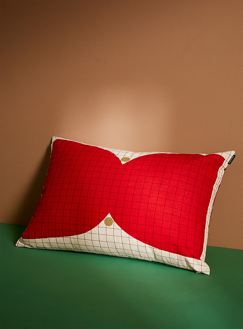 Marimekko Red Kalendi cushion cover for women