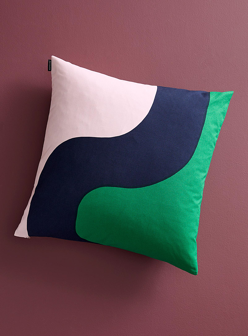 Marimekko Patterned Green Seireeni cushion cover for women