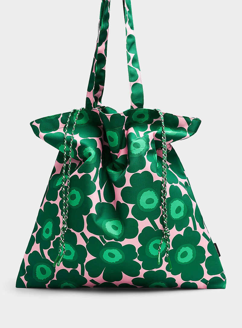 Metka Unikko green and pink tote product image 2