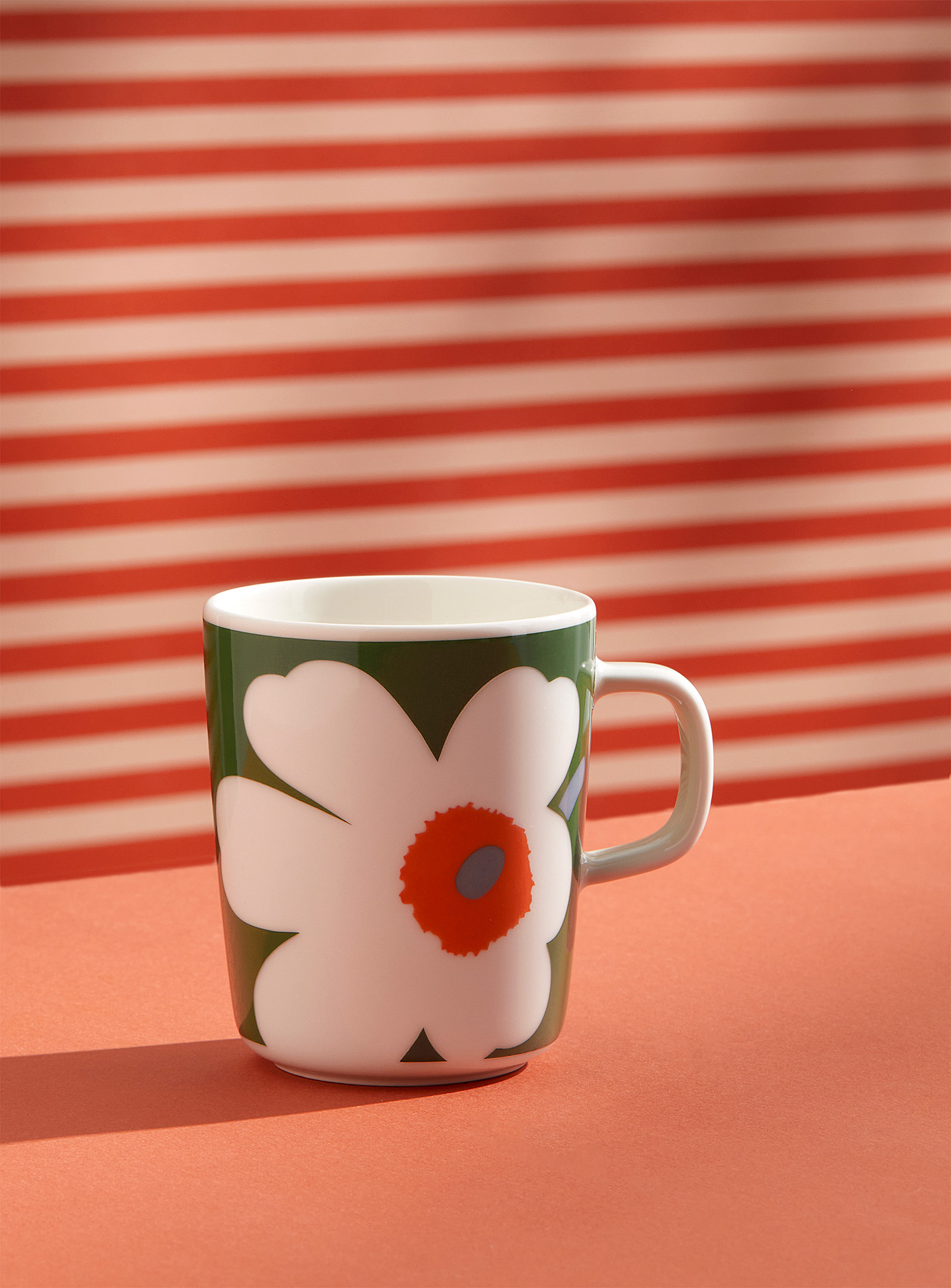 Marimekko - La tasse verte fleurs Unikko