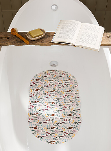 Charming flowers bath mat 39 x 68 cm