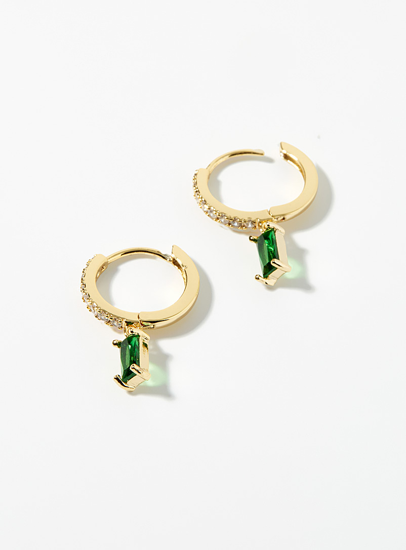 Simons: Les anneaux cristaux vert pigmenté Vert pour femme