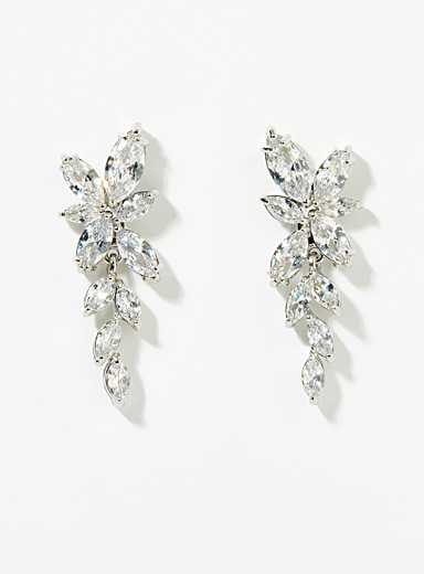 Long triple-chain earrings | Simons | Shop Women's Earrings Online
