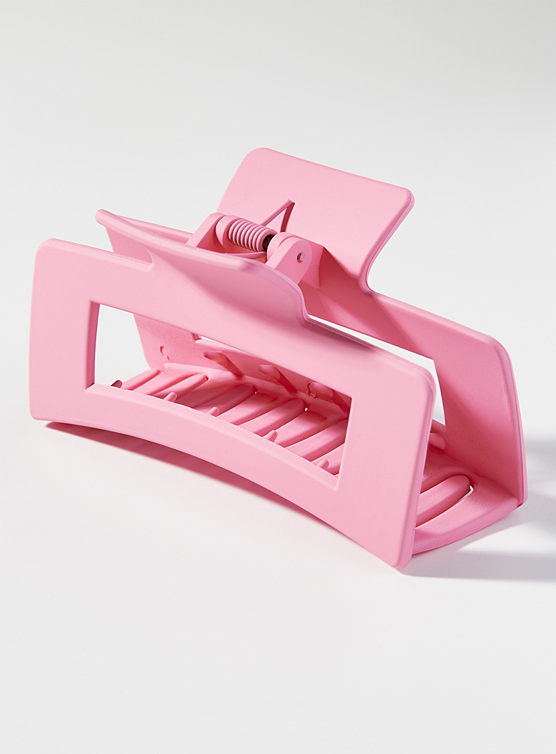 Simons Pink Large matte pop-colour clip for women