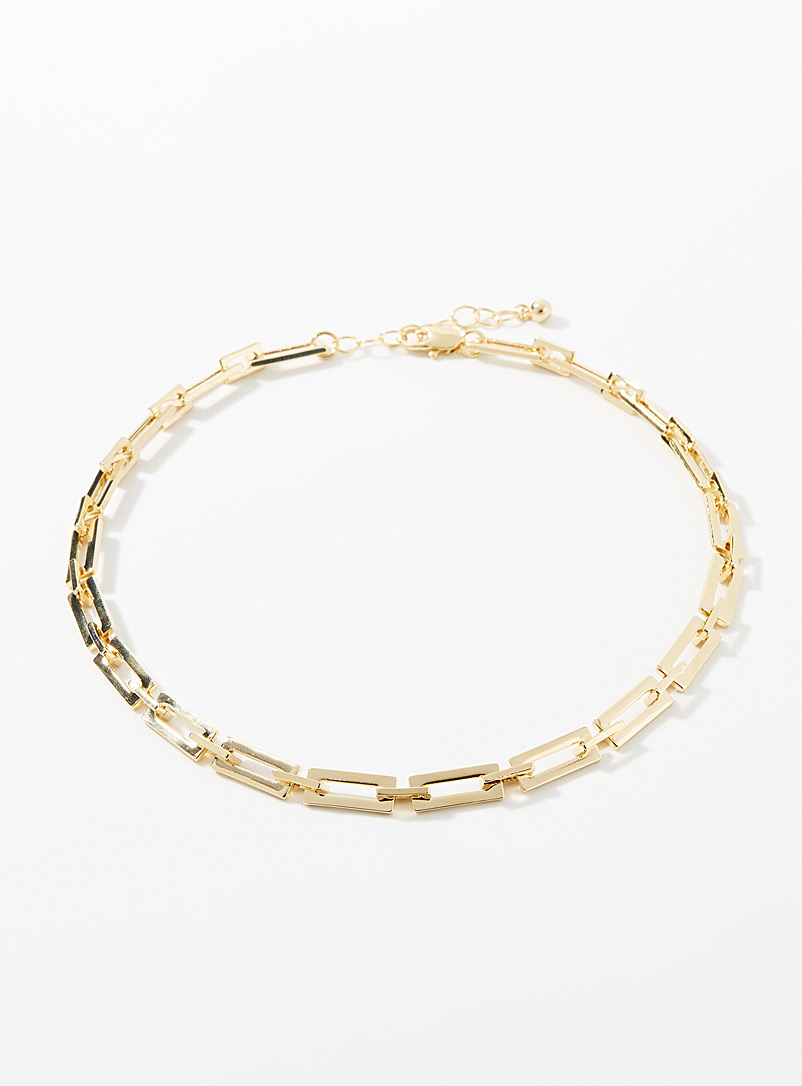 Simons Assorted Golden cable-link chain for women