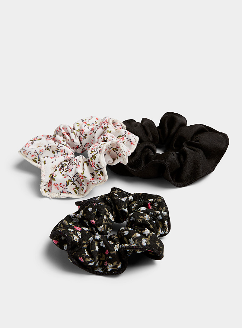 Simons Assorted Floral fields scrunchies Set of 3 for women