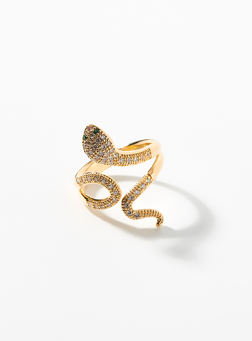 Simons Assorted Shimmery snake ring for women
