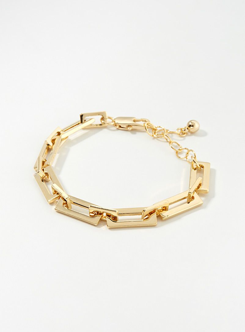 Simons Assorted Golden cable-link bracelet for women