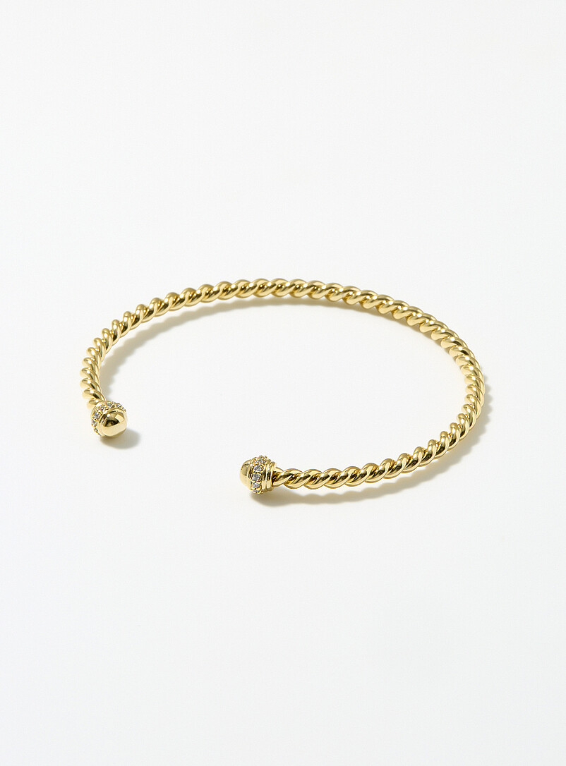 Twisted open bangle | Simons | Shop Women's Bracelets Online | Simons
