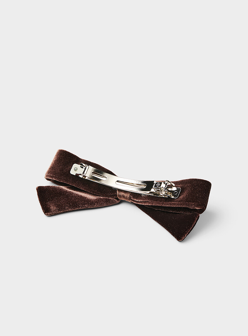 Velvet bow barrette | Simons | Shop Barrettes and Hair Clips