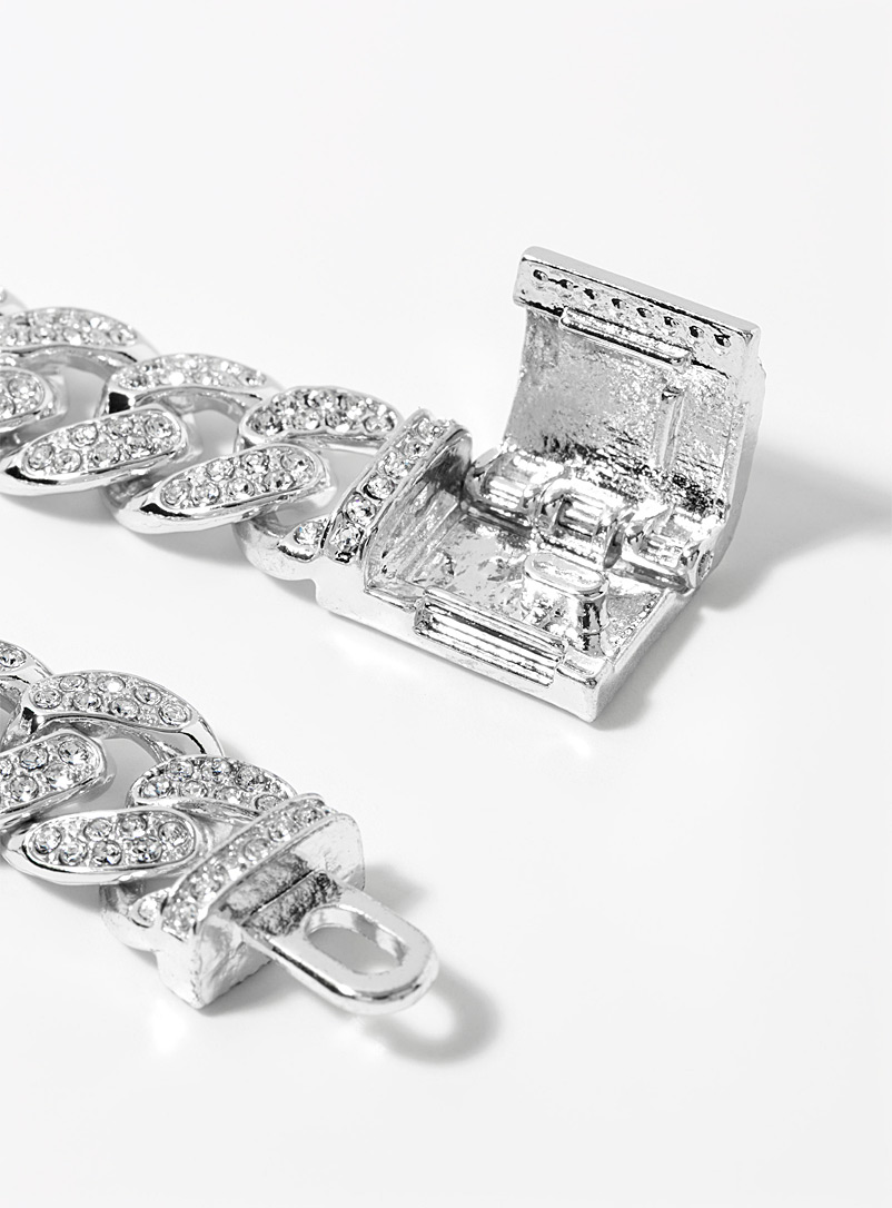 Chunky link crystal bracelet product image 2
