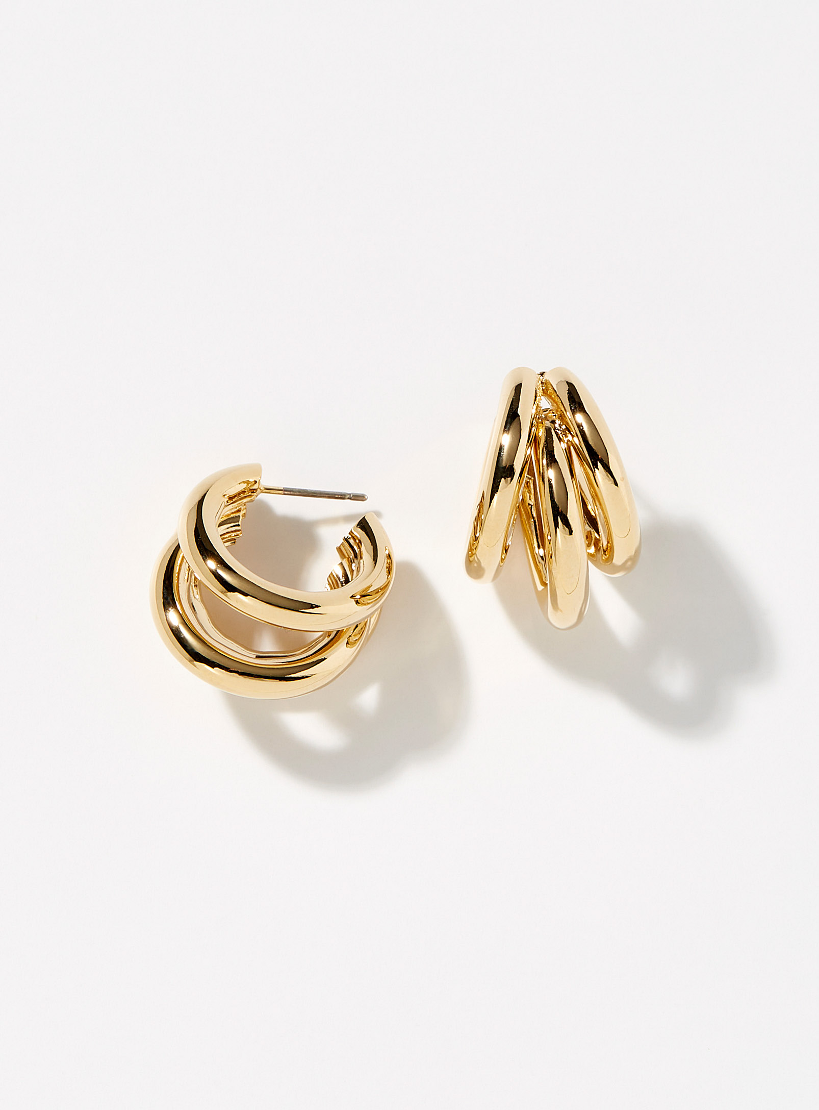 Simons - Women's Triple-ring earrings