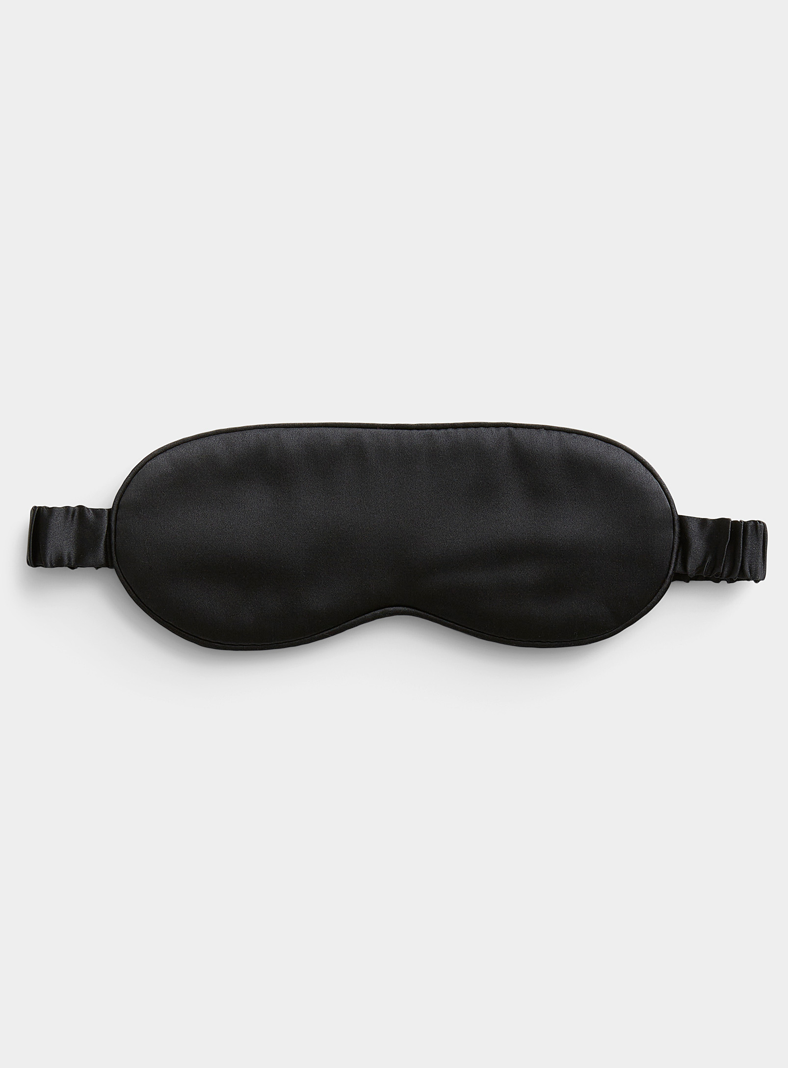 Miiyu Pure Silk Coloured Mask In Black