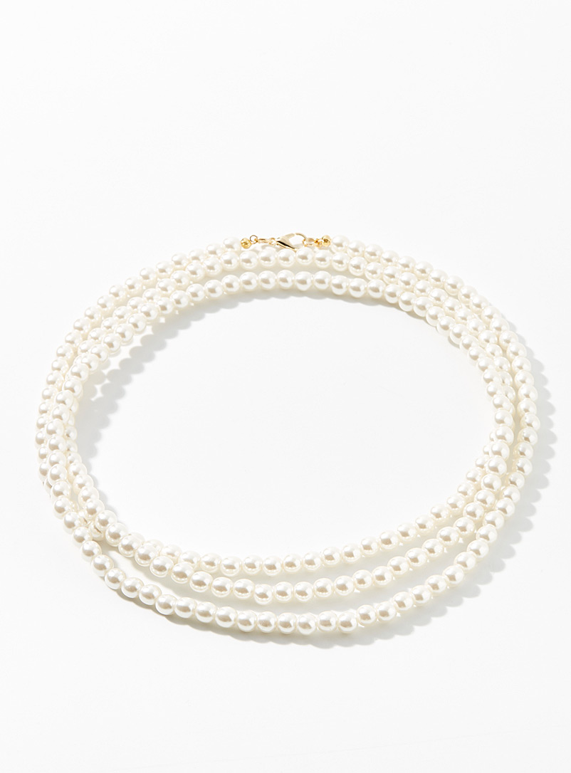 Wraparound Pearl Necklace