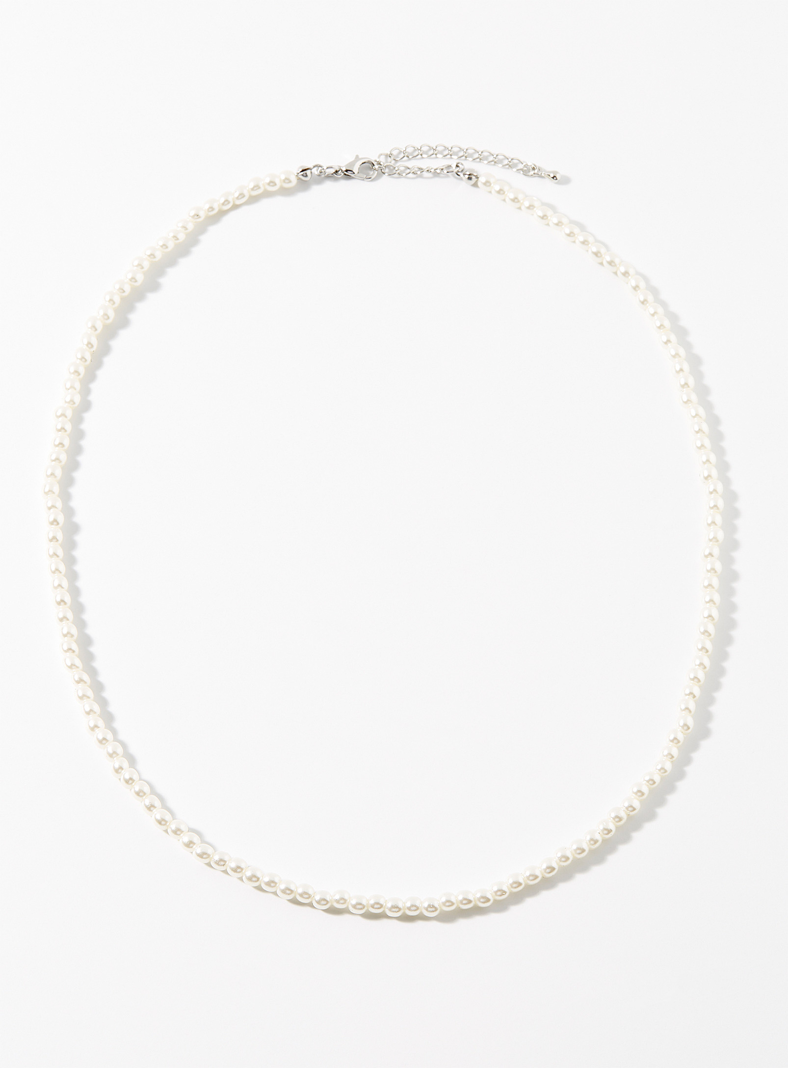Le 31 Mini-bead Necklace In White