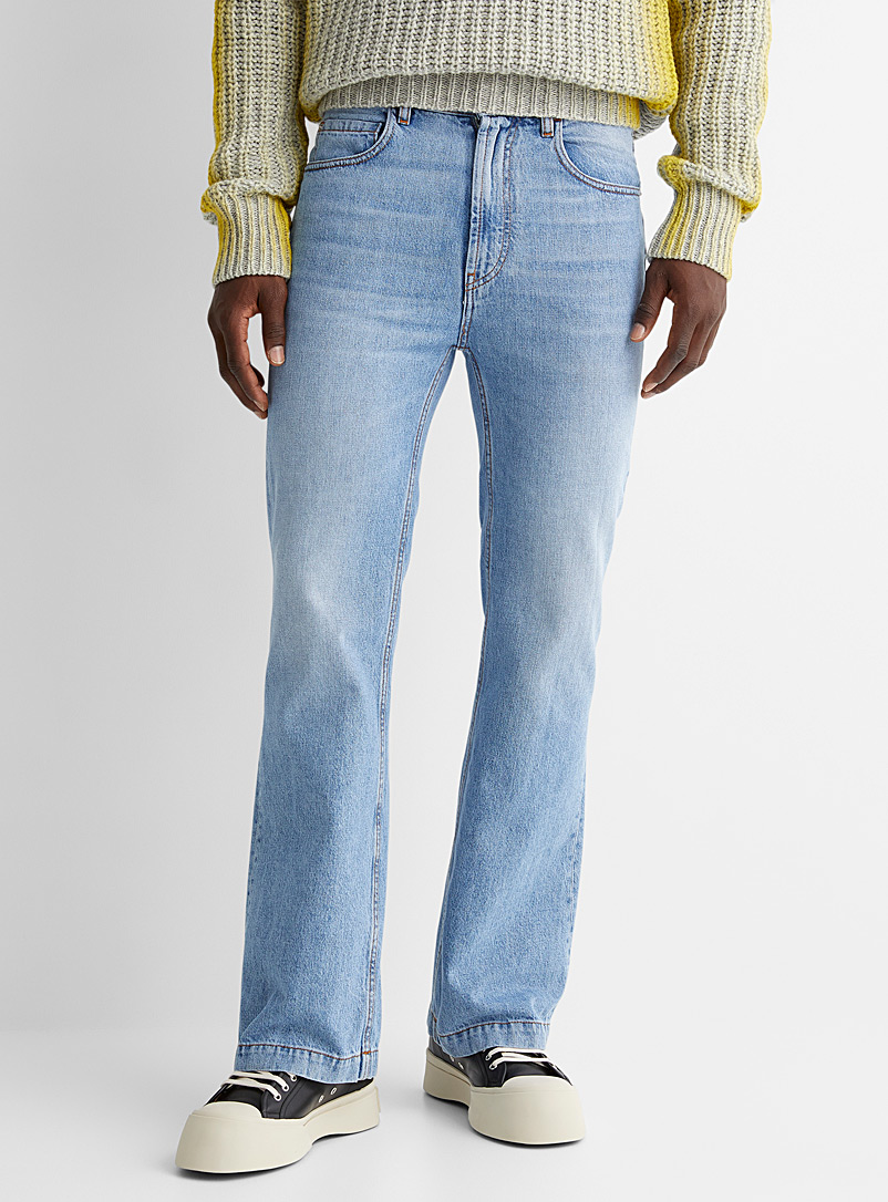 MARNI Baby Blue Flared blue jeans for men