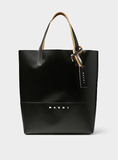MARNI Black Tribeca black tote bag for men